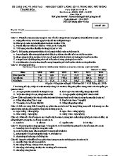 Đề khảo sát chất lượng môn Đại lý Lớp 12 - Mã đề 003 - Năm học 2018-2019 - Sở giáo dục và đào tạo Thanh Hóa